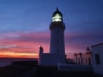Lighthouse tower at night Lighthouse tower at night